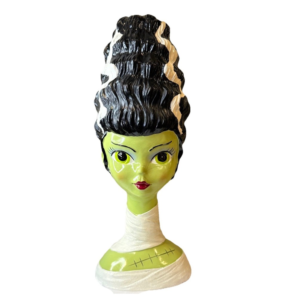 Halloween Bride of Frankenstein 13" Bust Viral TIK TOK New